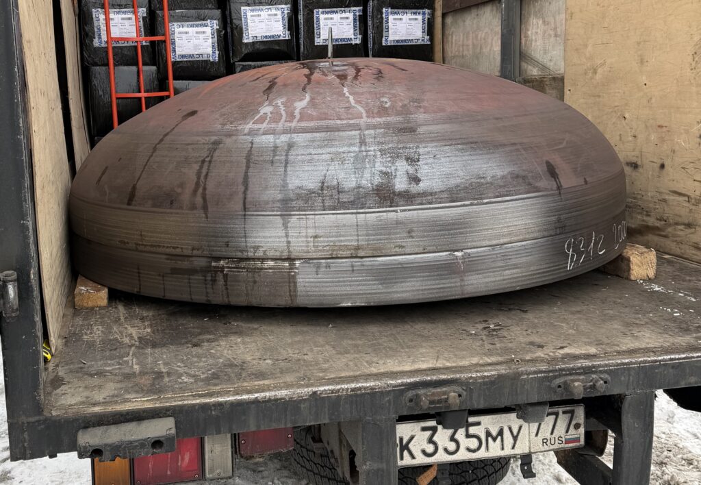 Днище эллиптическое Dв 2000×10 мм, сталь 09Г2С, ГОСТ 6533-78, кат. 15